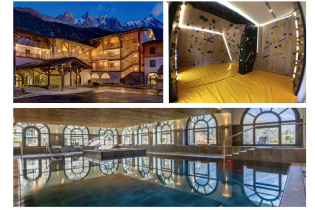 Chic Appart 6 Pers Dans Residence Luxueuse "La Cordee" Wellness Gym Piscine Ouvert Et Teletravail Шамоні Екстер'єр фото