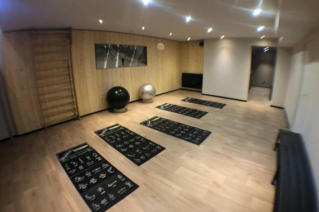 Chic Appart 6 Pers Dans Residence Luxueuse "La Cordee" Wellness Gym Piscine Ouvert Et Teletravail Шамоні Екстер'єр фото